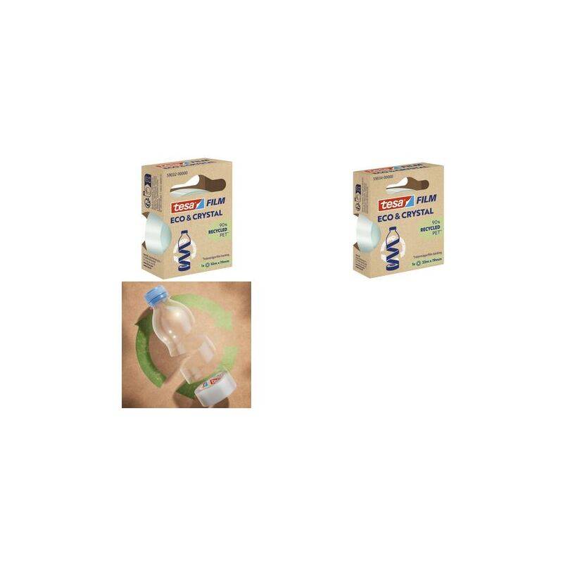 tesa Film ECO & CRYSTAL, transparent, 19 mm x 33 m