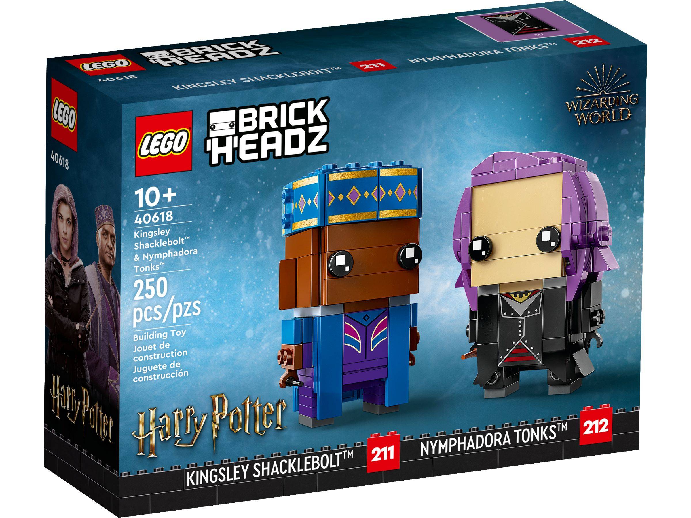 LEGO® BrickHeadz 40618 Kingsley Shacklebolt™ & Nymphadora Tonks™