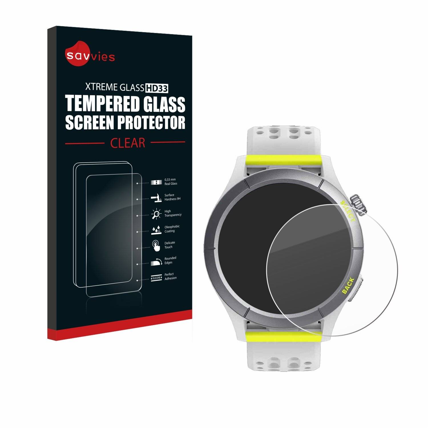 Savvies Clear Schutzglas für Huami Amazfit