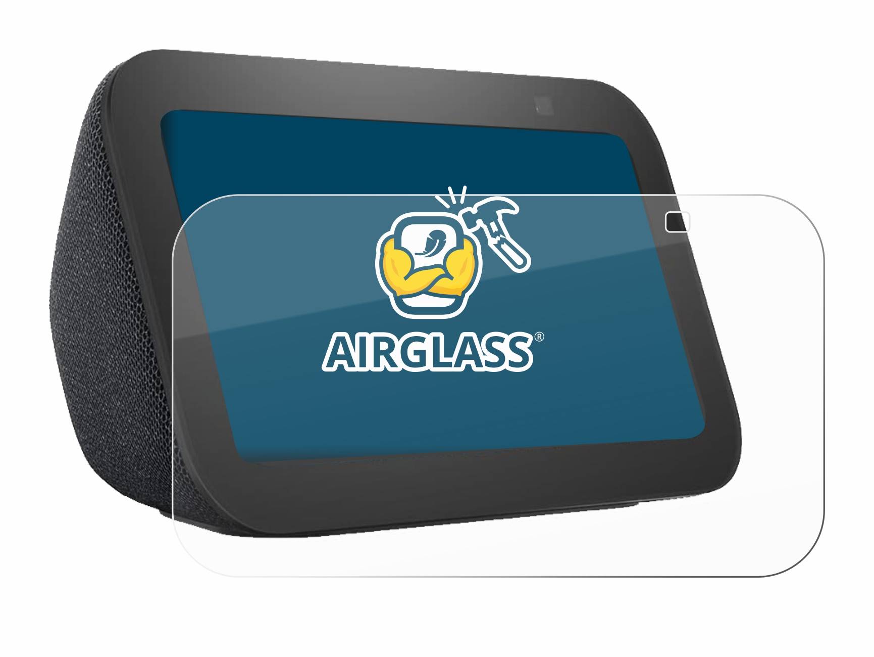 BROTECT AirGlass Glas Panzer-Folie für Amazon Echo Show 5 (3. Gen.) - Schutzglas