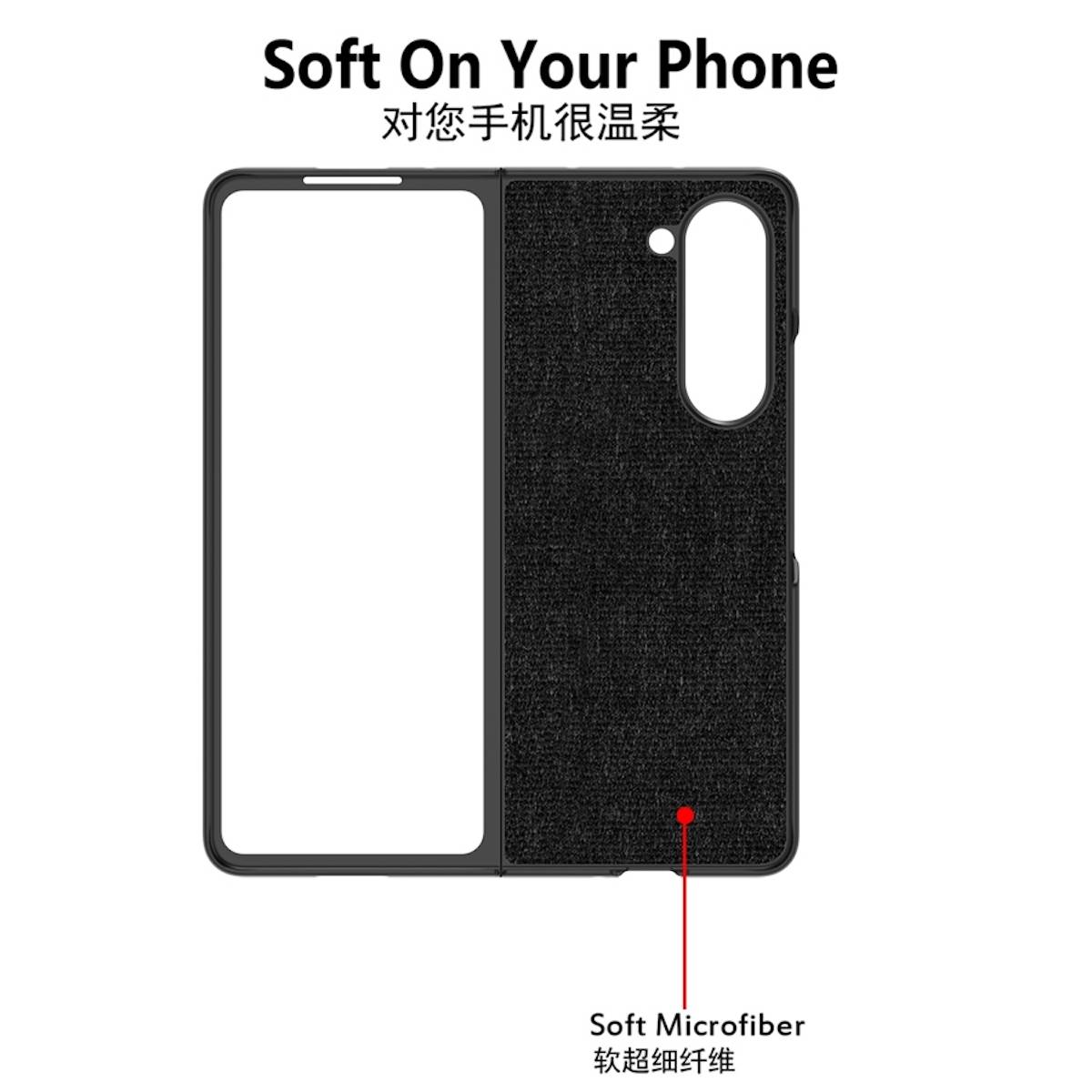 Für Samsung Galaxy Z Fold5 5G Edelstahl Schutzhülle Shockproof Hülle