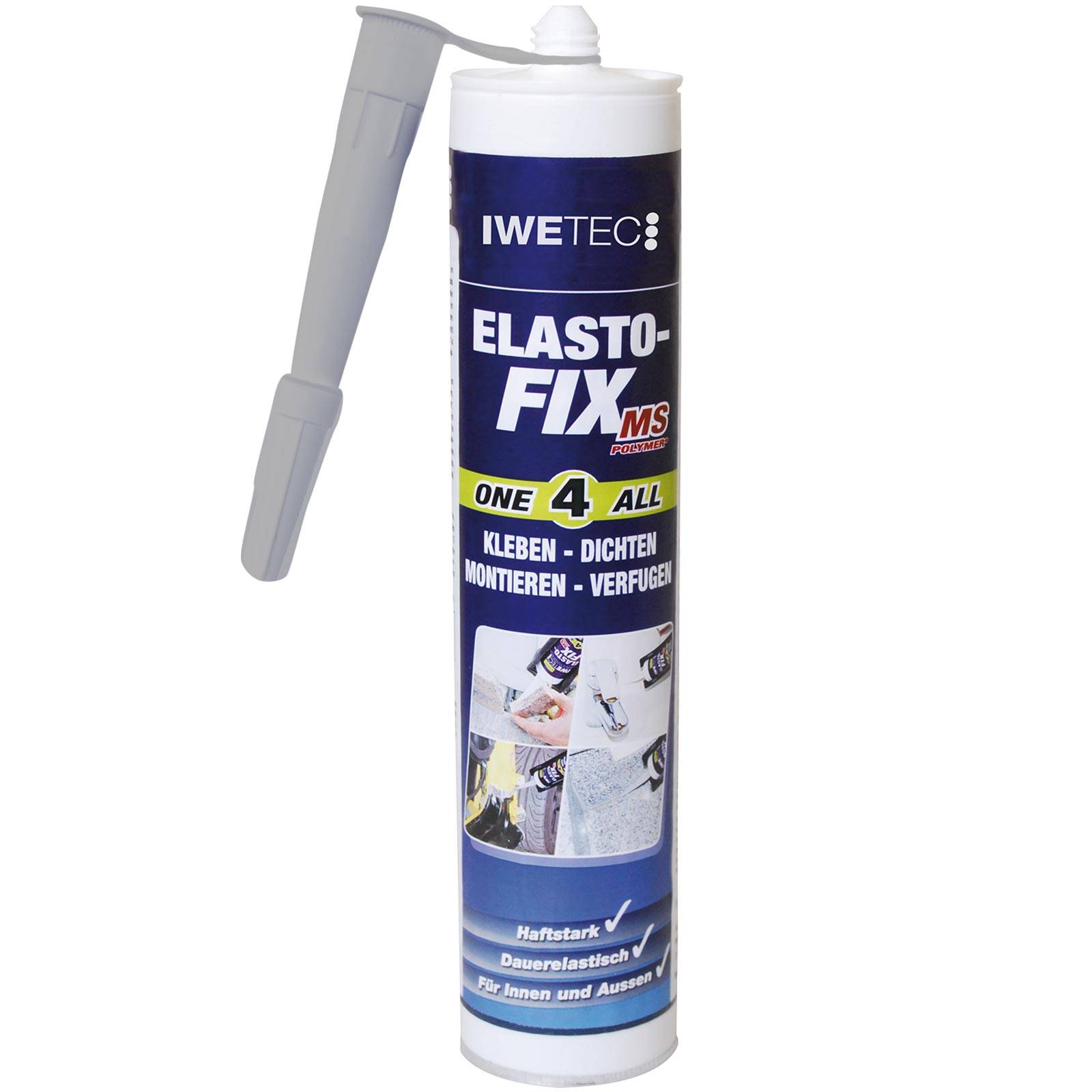 IWETEC Kleb- und Dichtstoff Elasto-Fix MS-Polymer - Farbe:grau