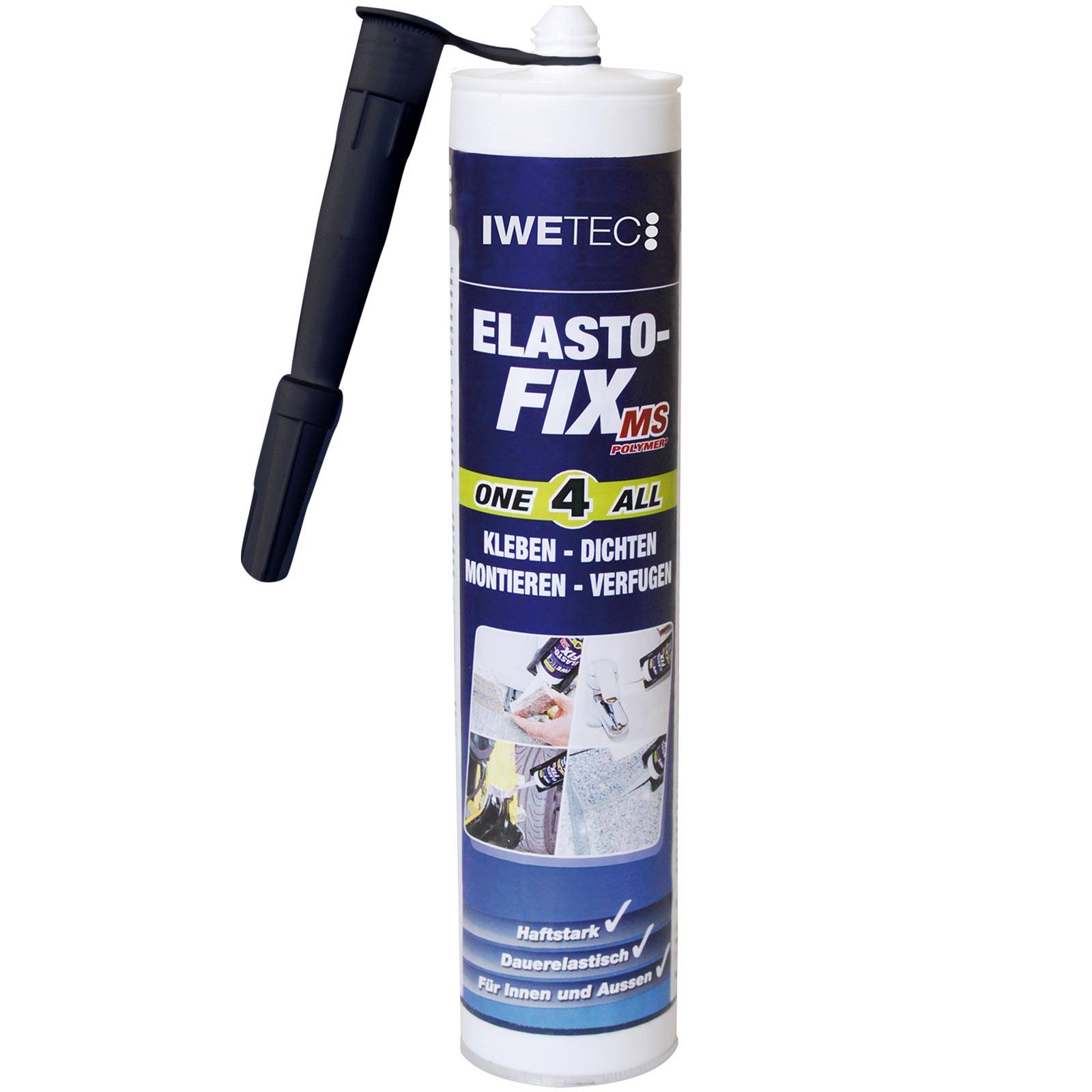IWETEC Kleb- und Dichtstoff Elasto-Fix MS-Polymer - Farbe:schwarz