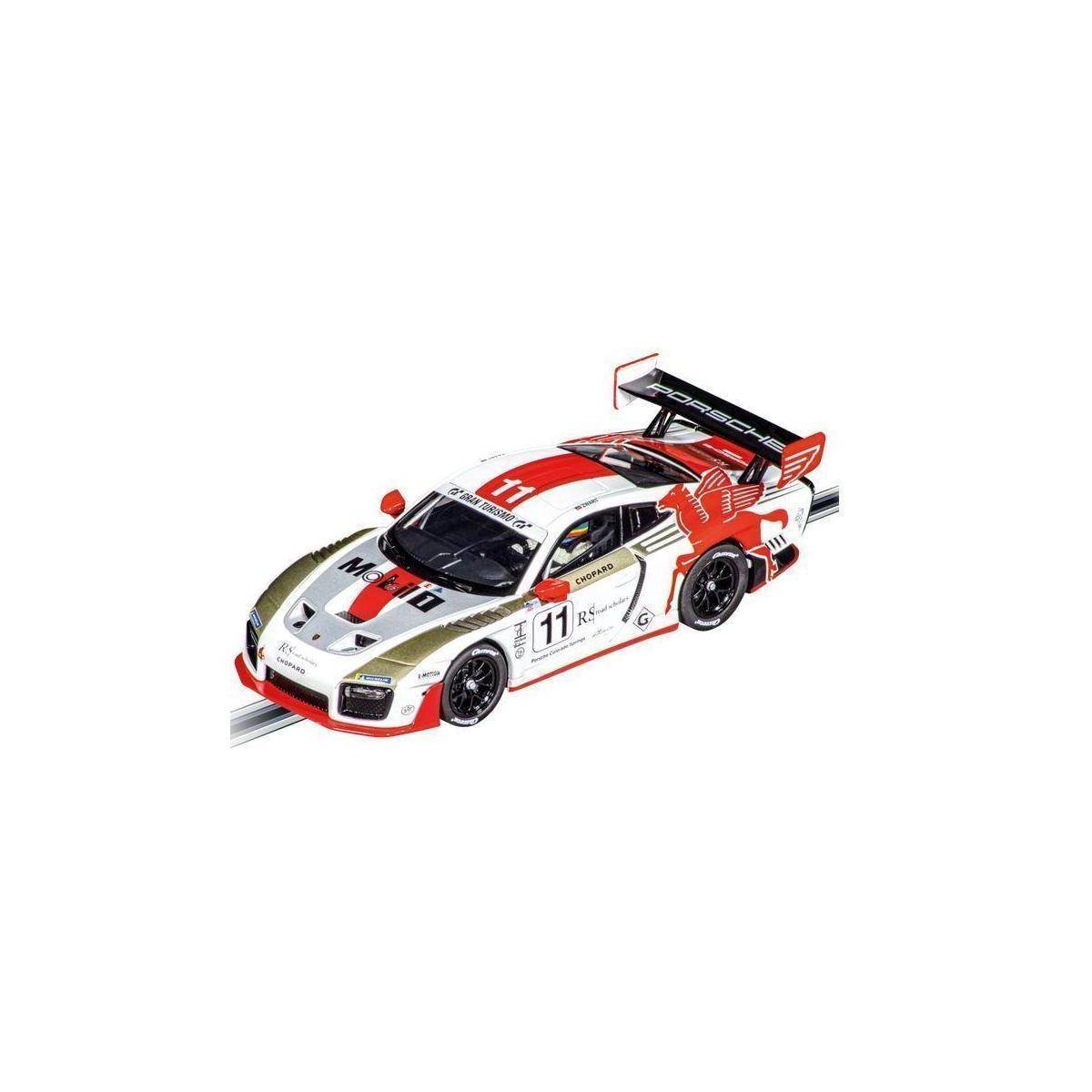 Ein Spielzeugrennwagen mit der Nummer „11