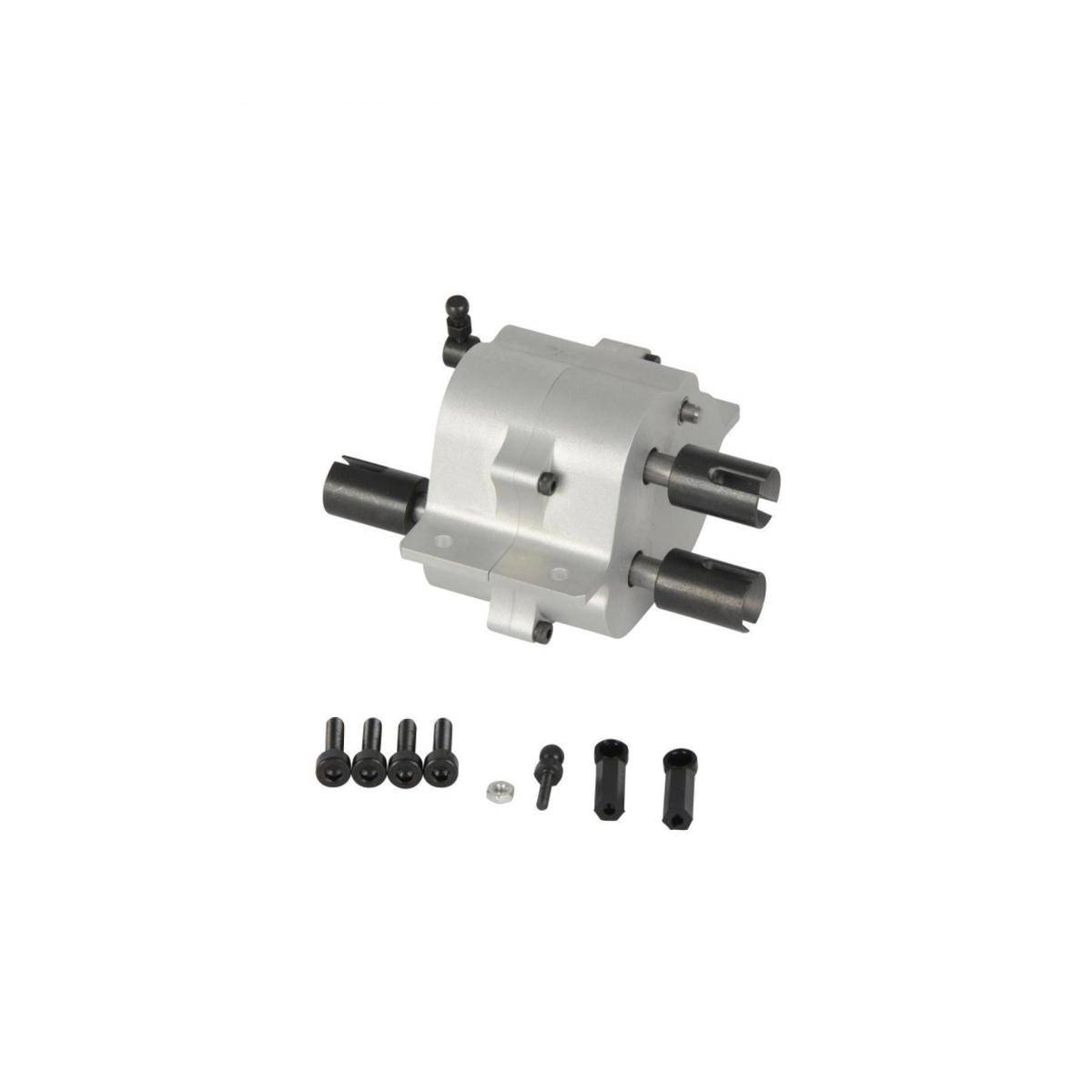 907266 - Modellbauteil,1:14 Alu 2-Gang-Verteilergetriebe sperr.