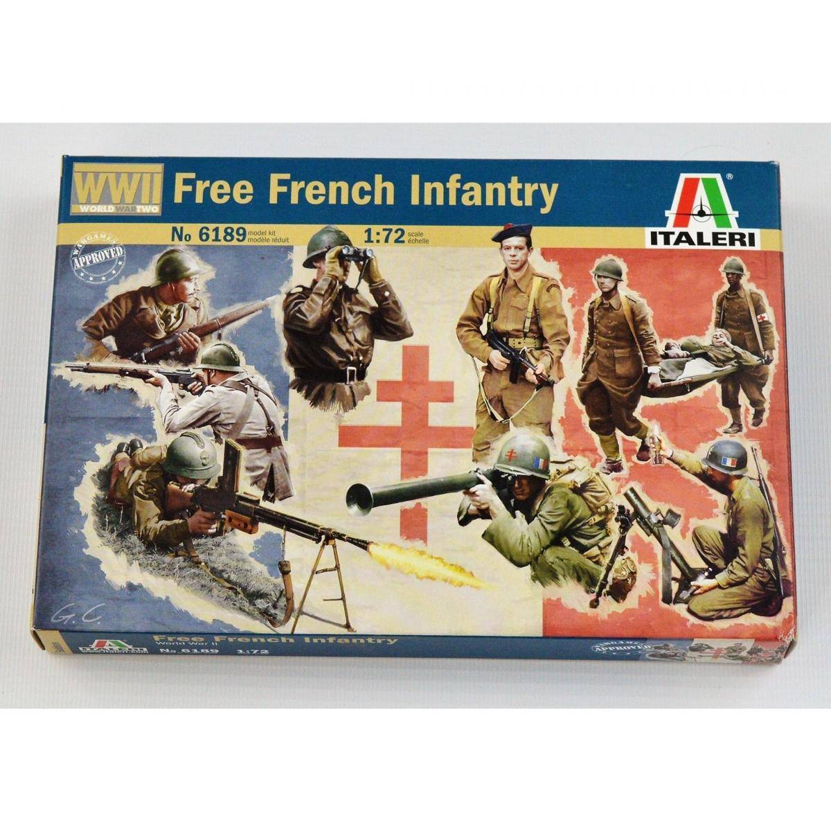 510006189 - Modellbausatz,1:72 WWII French Infantry