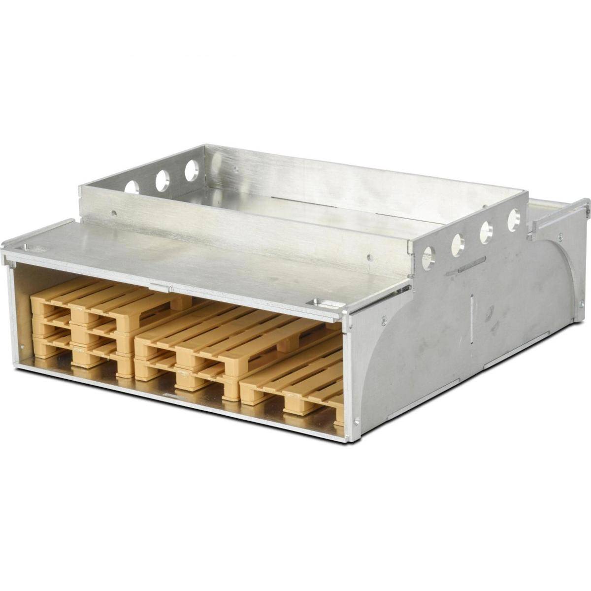 907379 - Modellbauteil,1:14 Alu Palettenkasten m. 6 Paletten