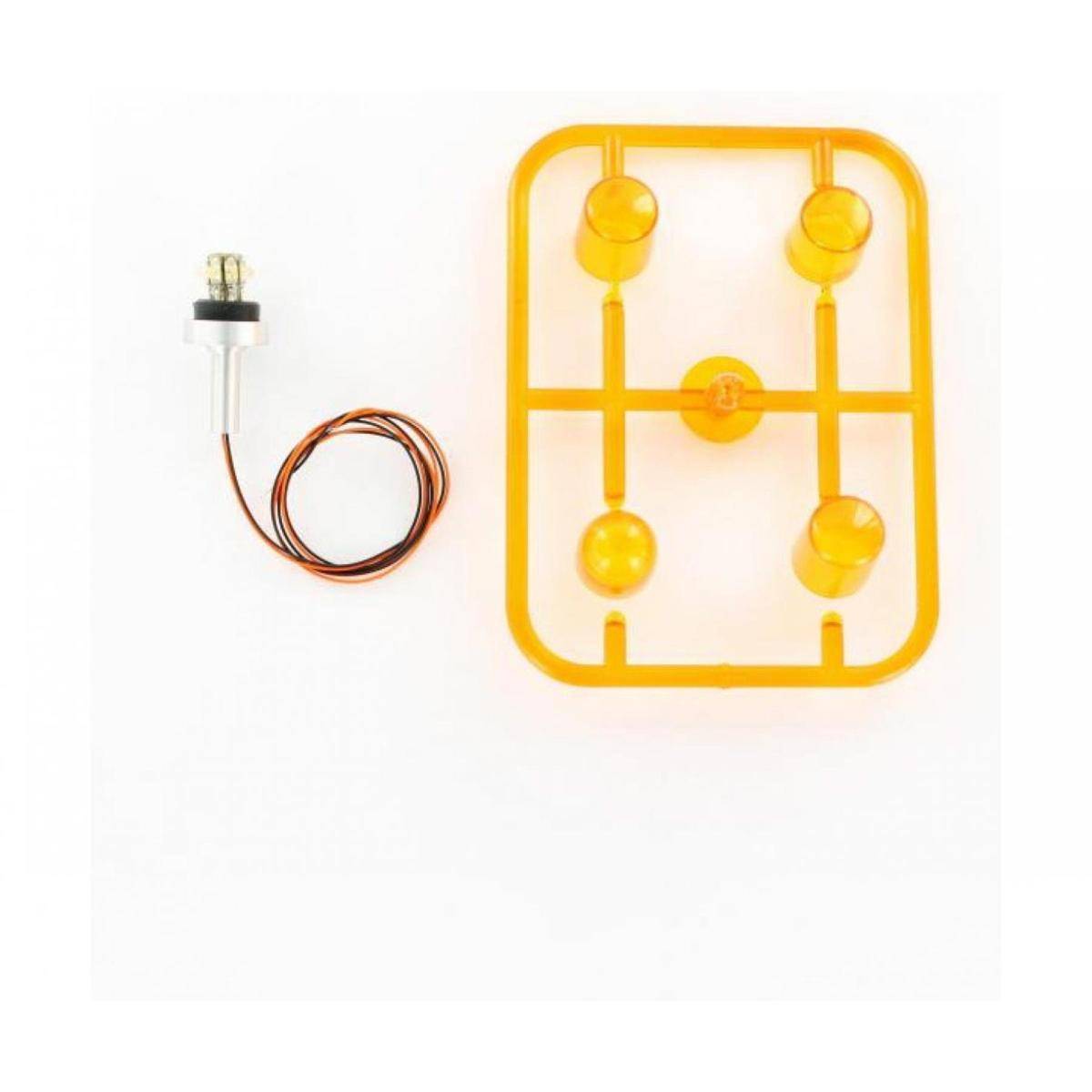 907579 - Modellbausatz,1:14 SMD-Rundumleuchte orange senkr.(1)
