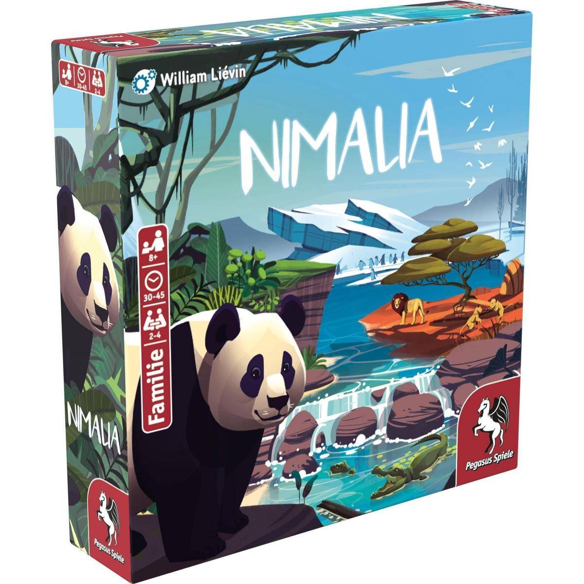 Nimalia, Brettspiel, für 2-4 Spieler, ab 8 Jahren (DE-Ausgabe)