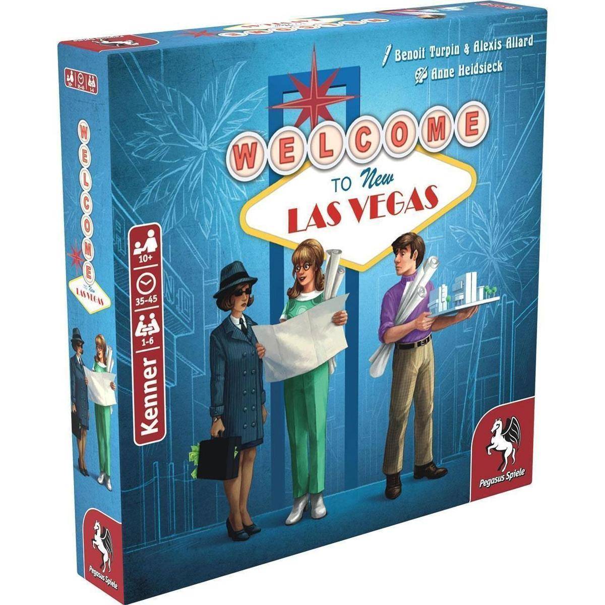 Welcome to new Las Vegas, Brettspiel, für 1-6 Spieler, ab 10 Jahren (DE-Ausgabe)