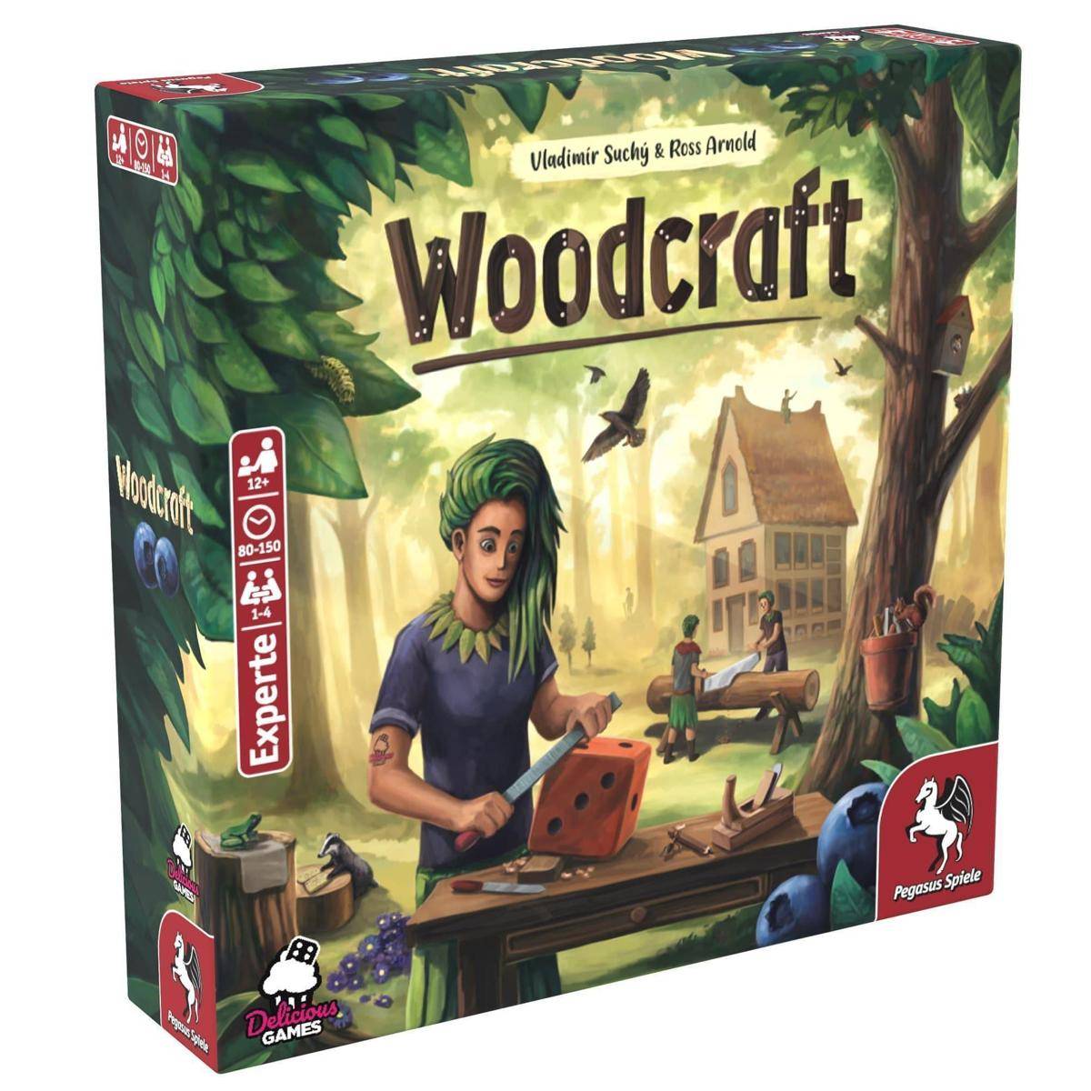 Woodcraft, Brettspiel, für 1-4 Spieler, ab 12 Jahren (DE-Ausgabe)