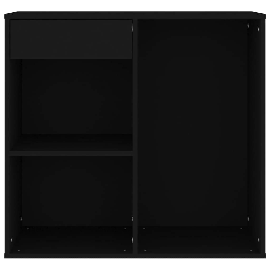 vidaXL Kosmetikschrank Schwarz 80x40x75 cm Holzwerkstoff