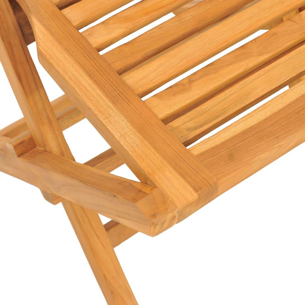 vidaXL Gartenstühle 8 Stk. Klappbar 47x63x90 cm Massivholz Teak
