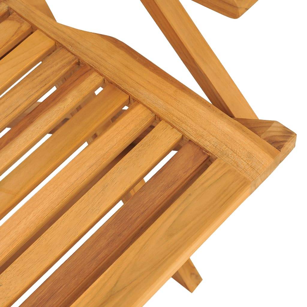 vidaXL Gartenstühle 8 Stk. Klappbar 56x63x90 cm Massivholz Teak