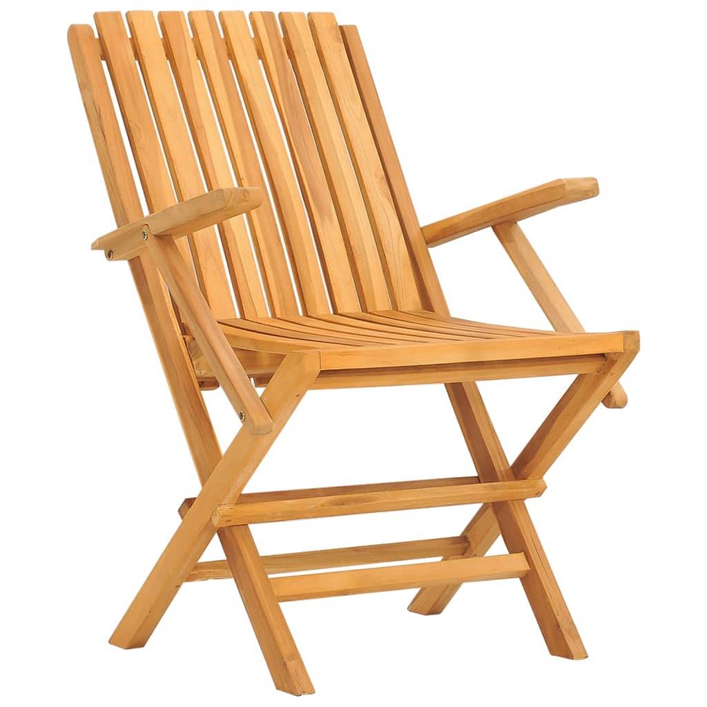 vidaXL Gartenstühle 4 Stk. Klappbar 61x67x90 cm Massivholz Teak