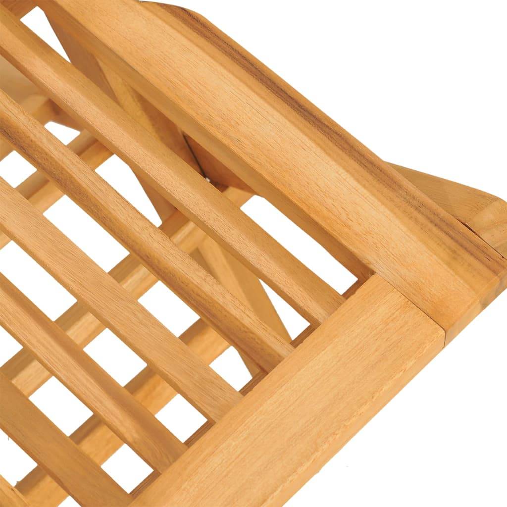 vidaXL Gartenstühle 6 Stk. Klappbar 47x62x90 cm Massivholz Teak