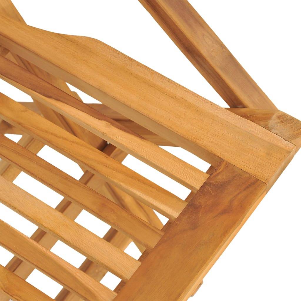 vidaXL Gartenstühle 8 Stk. Klappbar 55x62x90 cm Massivholz Teak