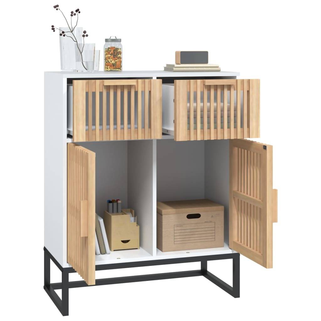 vidaXL Sideboard Weiß 60x30x75 cm Holzwerkstoff
