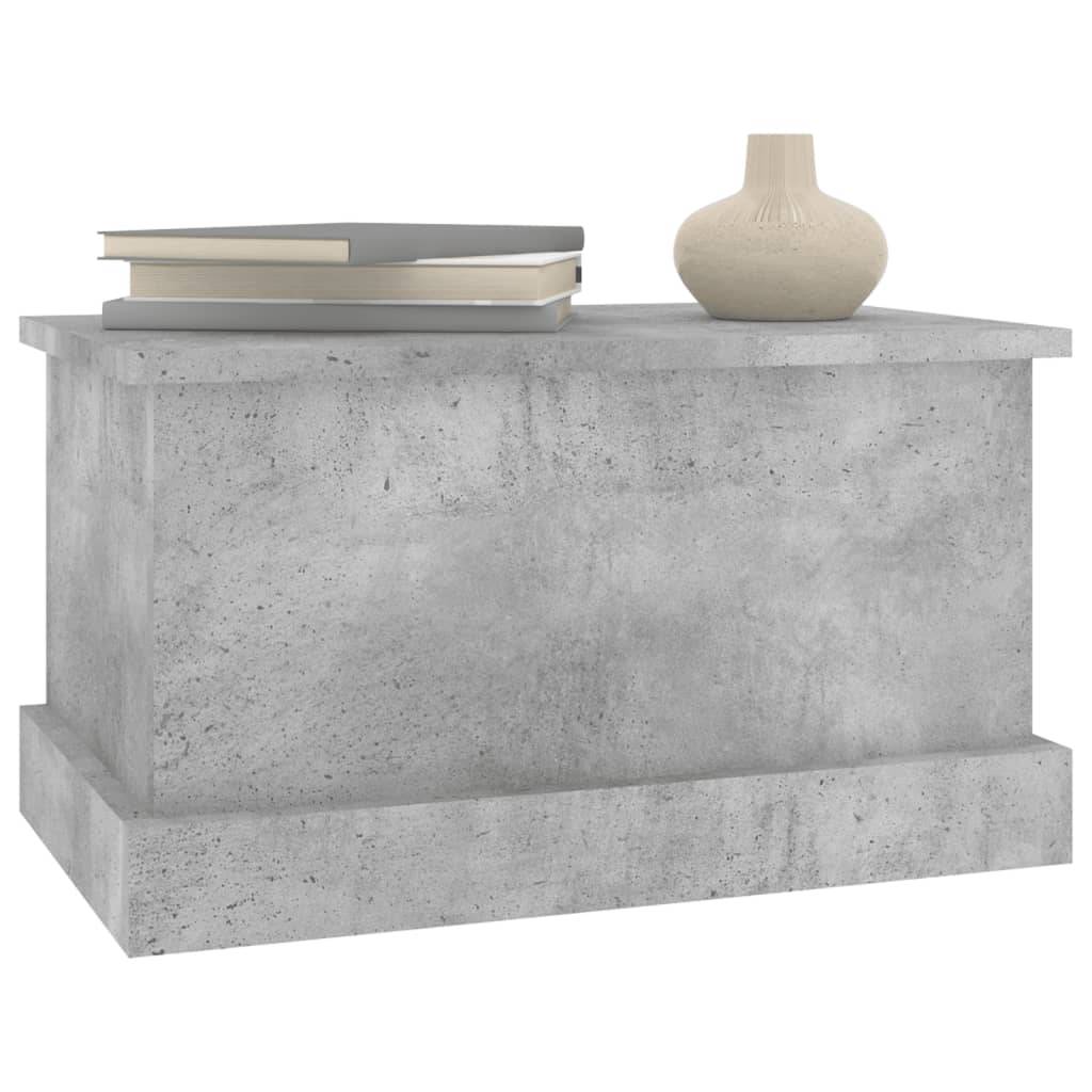 vidaXL Truhe Betongrau 50x30x28 cm Holzwerkstoff