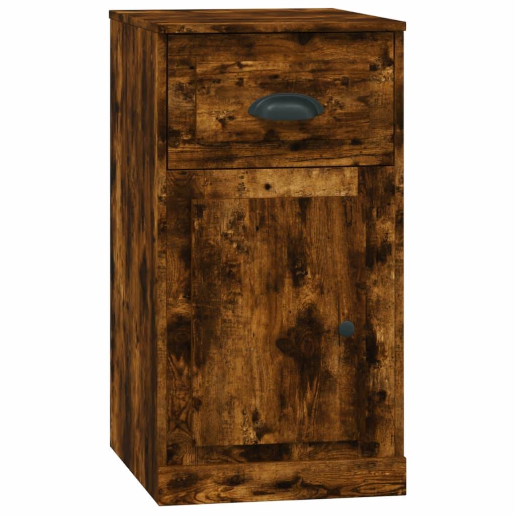vidaXL Beistellschrank mit Schublade Räuchereiche 40x50x75 cm