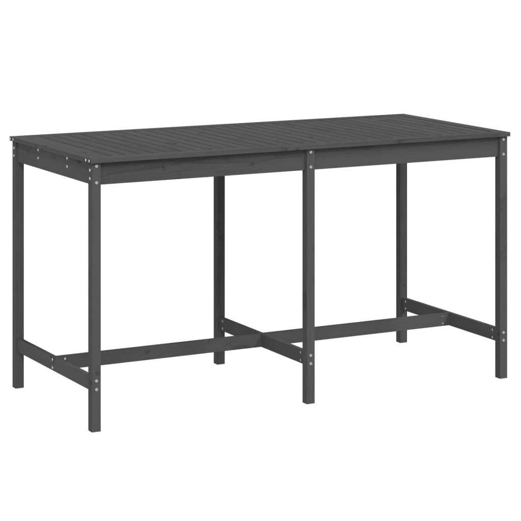 vidaXL Gartentisch Grau 203,5x90x110 cm Massivholz Kiefer