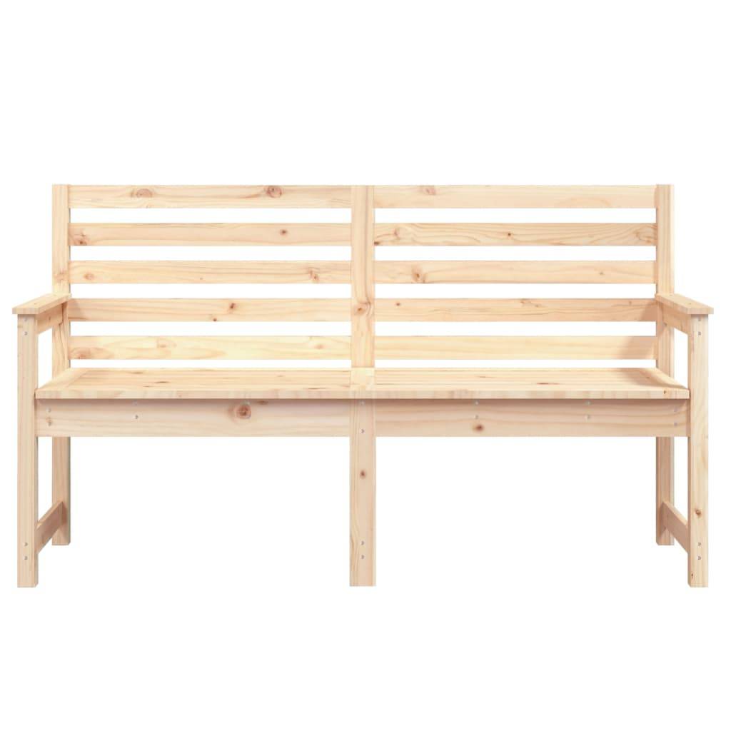 vidaXL Gartenbank 159,5x48x91,5 cm Massivholz Kiefer