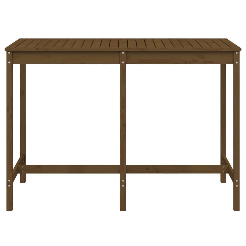 vidaXL Gartentisch Honigbraun 159,5x82,5x110 cm Massivholz Kiefer