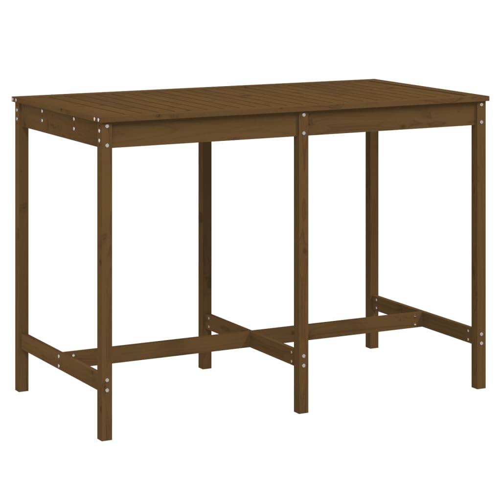 vidaXL Gartentisch Honigbraun 159,5x82,5x110 cm Massivholz Kiefer
