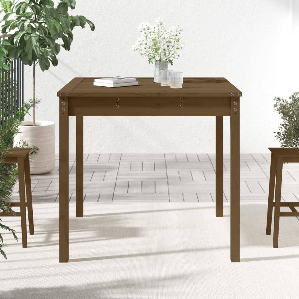 vidaXL Gartentisch Honigbraun 82,5x82,5x76 cm Massivholz Kiefer