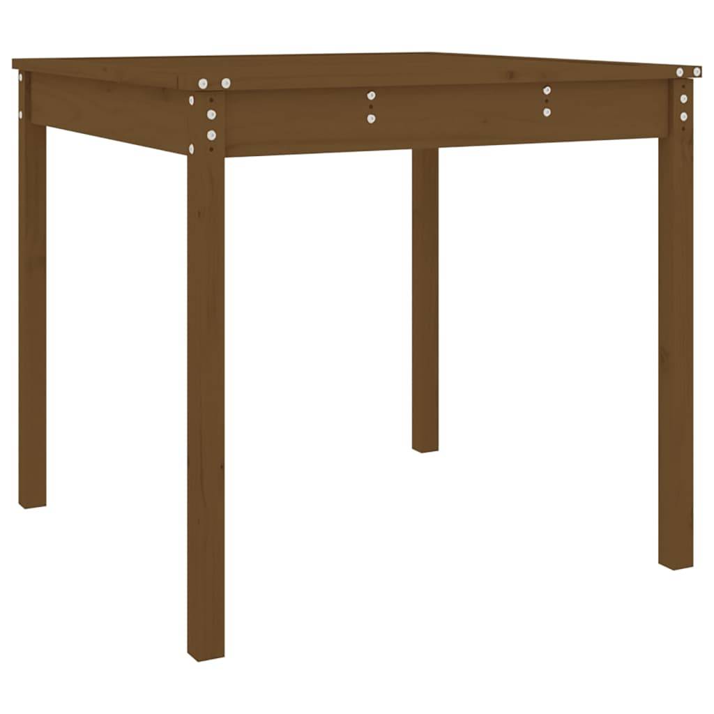 vidaXL Gartentisch Honigbraun 82,5x82,5x76 cm Massivholz Kiefer