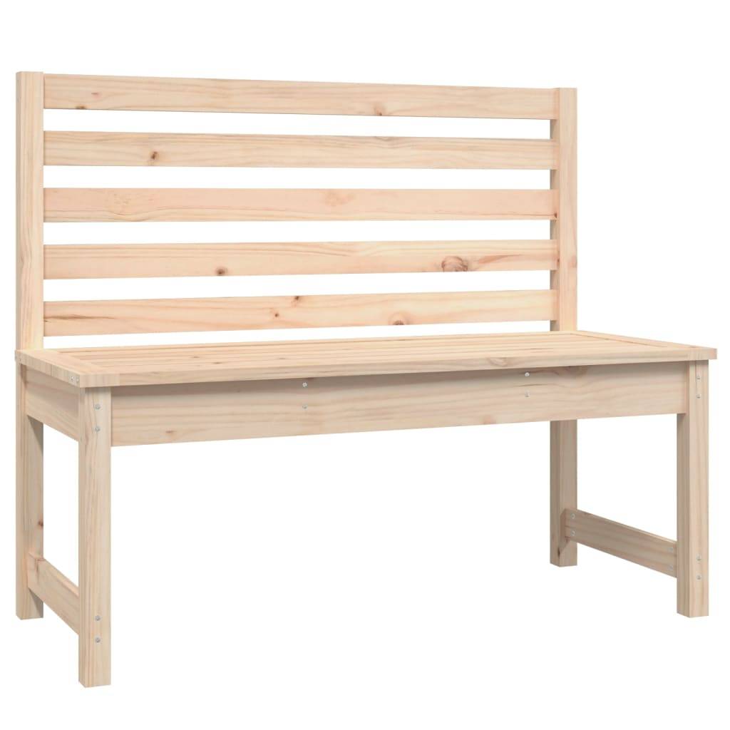 vidaXL Gartenbank 109 cm Massivholz Kiefer