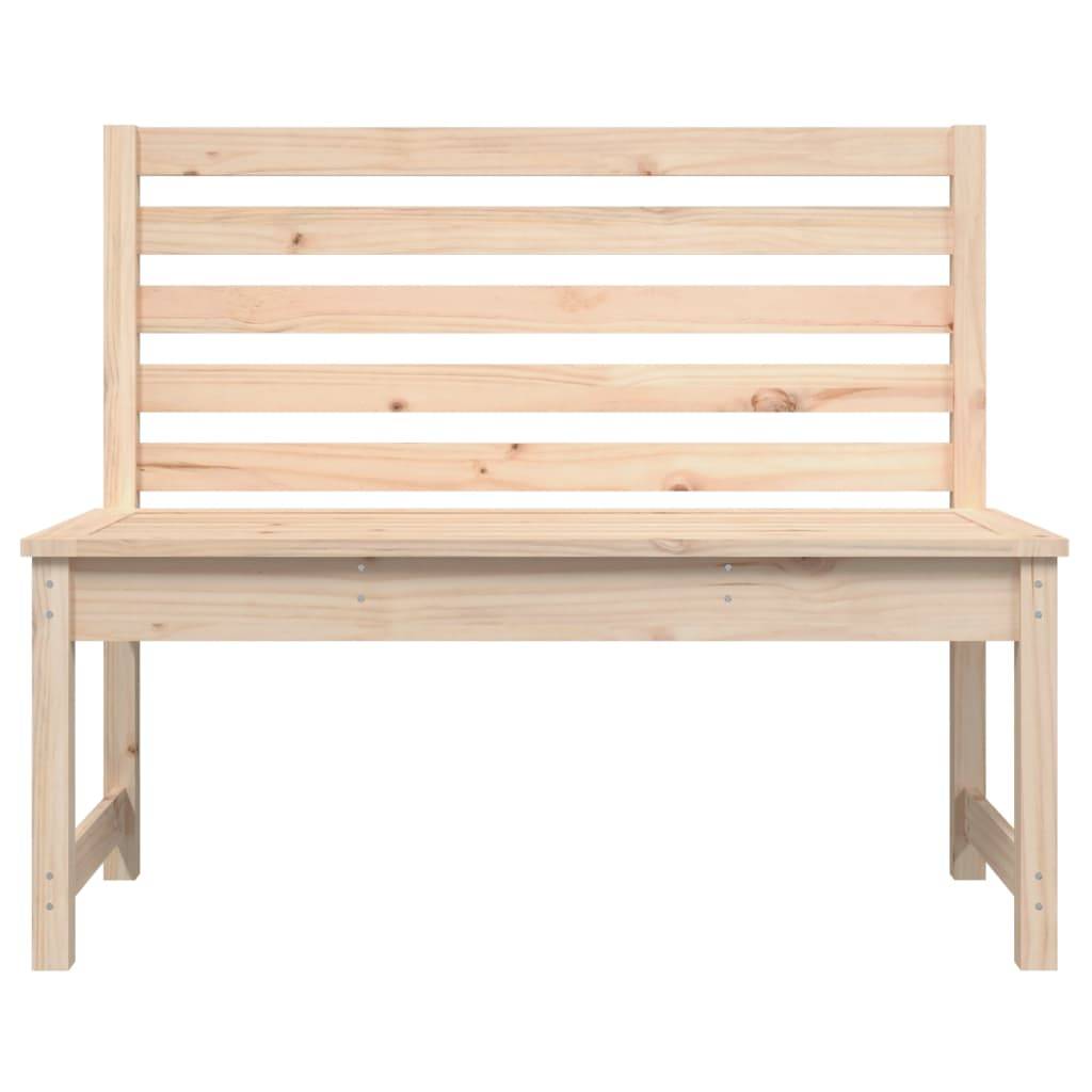 vidaXL Gartenbank 109 cm Massivholz Kiefer