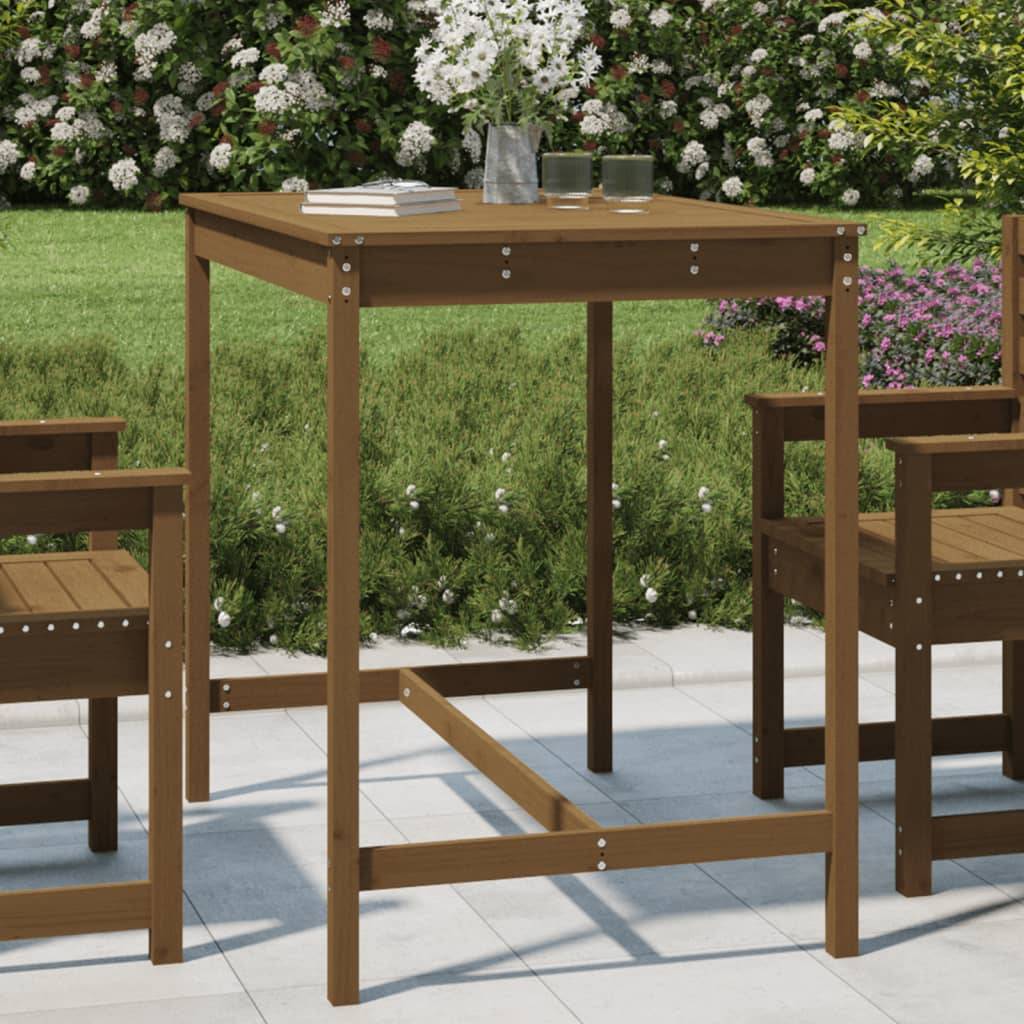 vidaXL Gartentisch Honigbraun 121x82,5x110 cm Massivholz Kiefer