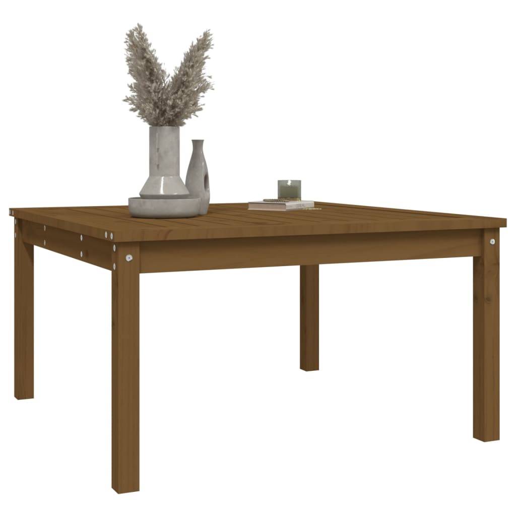 vidaXL Gartentisch Honigbraun 82,5x82,5x45 cm Massivholz Kiefer
