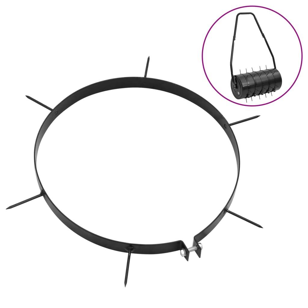 vidaXL Rasenlüfter für Gartenwalze 5 Stk. mit Spikes Ø 30 cm Eisen
