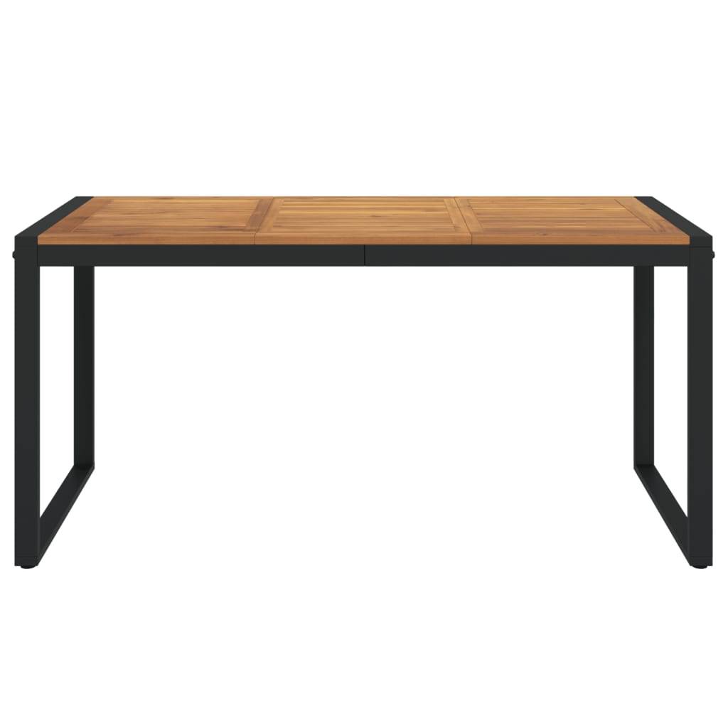 vidaXL Gartentisch mit Beinen in U-Form 160x80x75 cm Massivholz Akazie