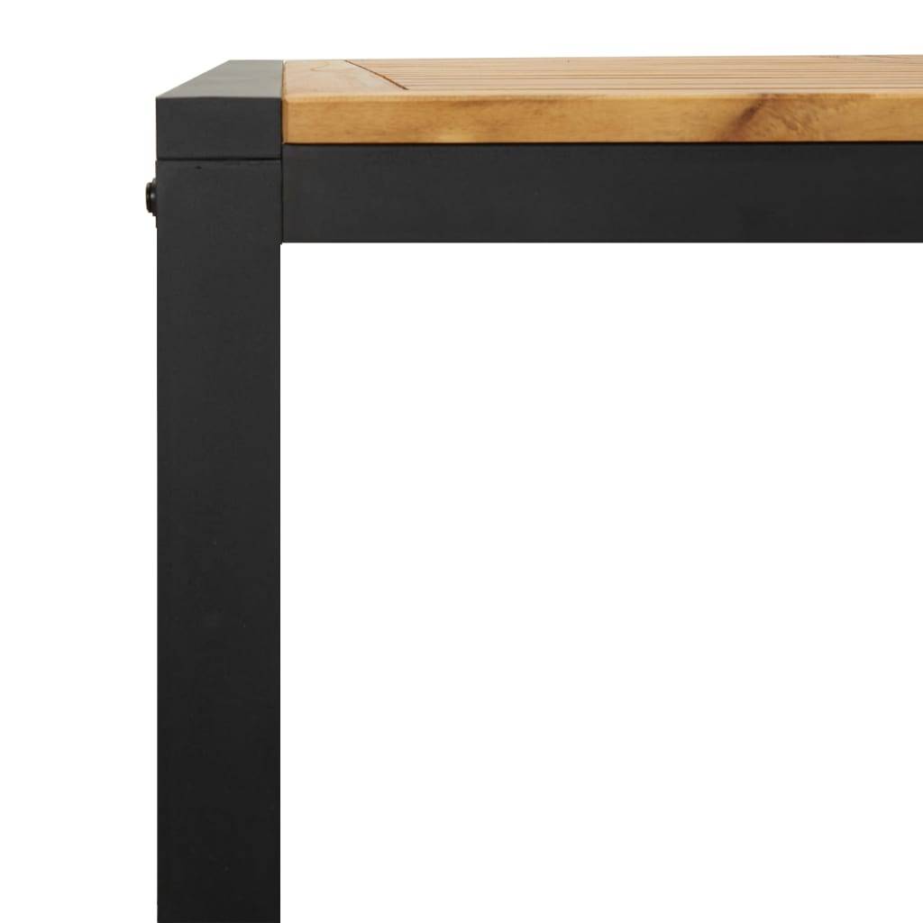 vidaXL Gartentisch mit Beinen in U-Form 140×80×75 cm Massivholz Akazie