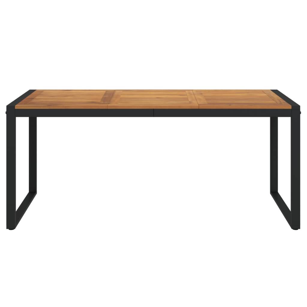 vidaXL Gartentisch mit Gestell U-Form 180x90x75 cm Akazie Massivholz