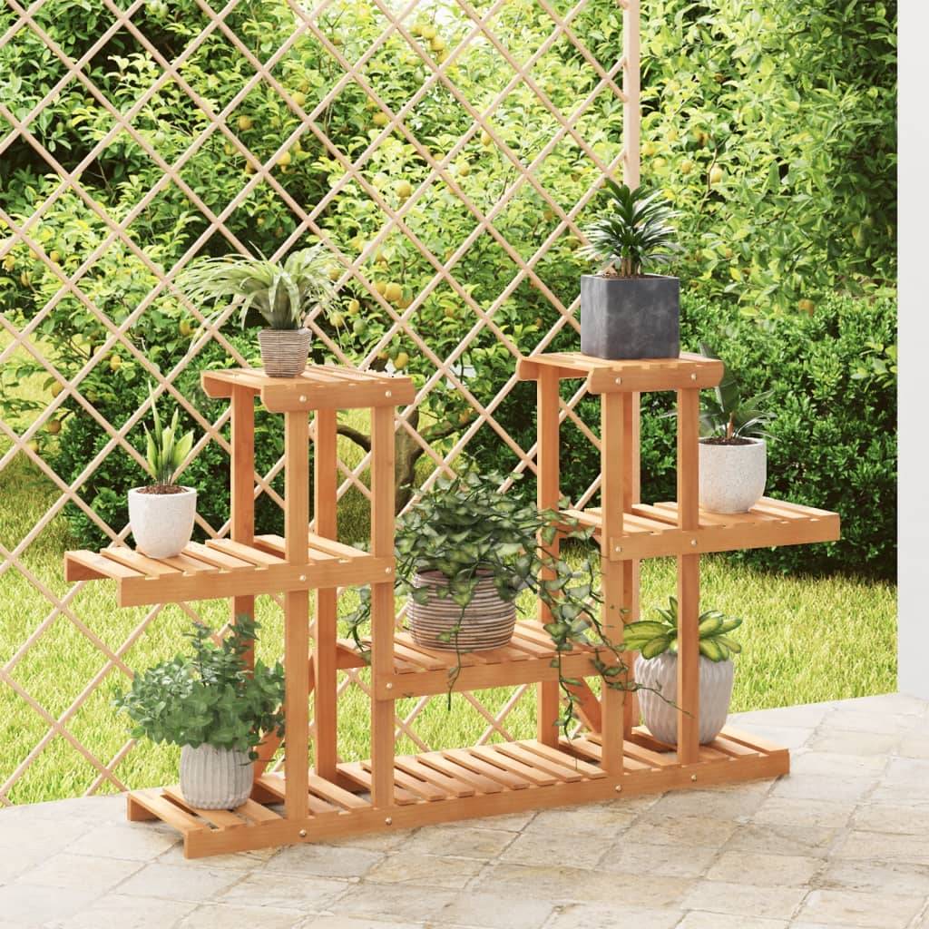vidaXL Blumenständer 110x25x73 cm Massivholz Tanne