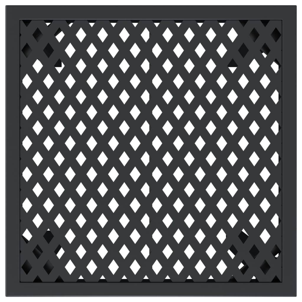 vidaXL Gartentisch Anthrazit 50x50x72 cm Stahl
