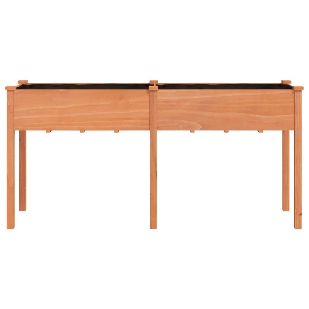vidaXL Pflanzkübel mit Einsatz Braun 161x45x76 cm Massivholz Tanne