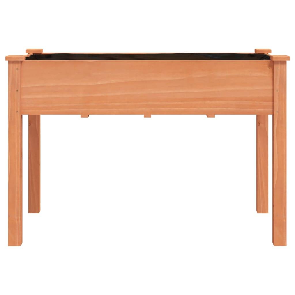 vidaXL Pflanzkübel mit Einsatz Braun 118x59x76 cm Massivholz Tanne