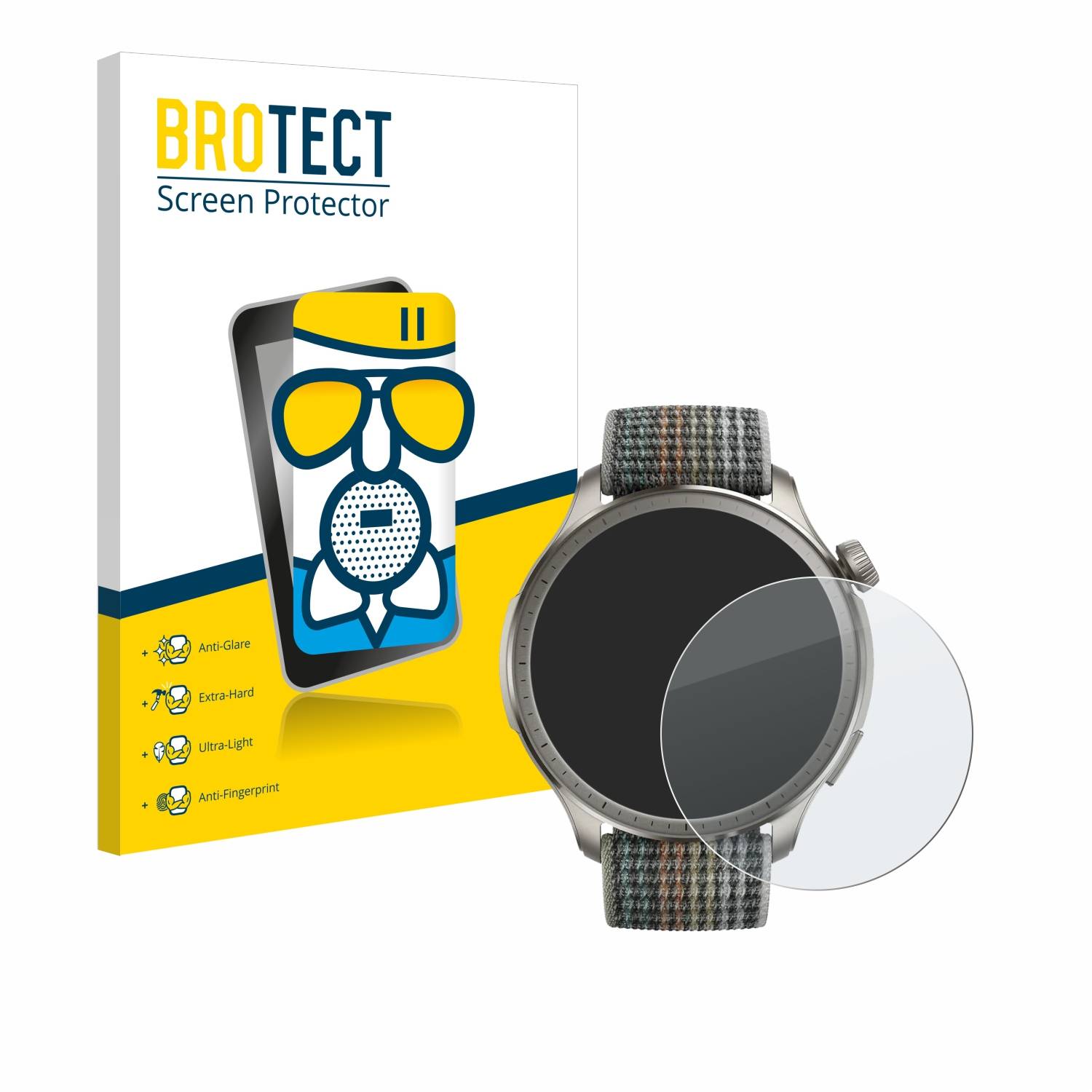 BROTECT AirGlass Matt Glas Panzer Folie für Huami Amazfit Balance