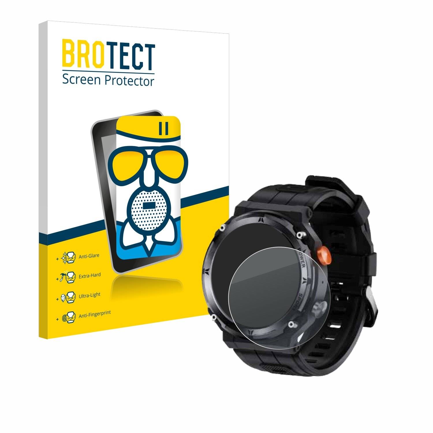 BROTECT AirGlass Matt Glas Panzer Folie für Lemfo C21 Pro