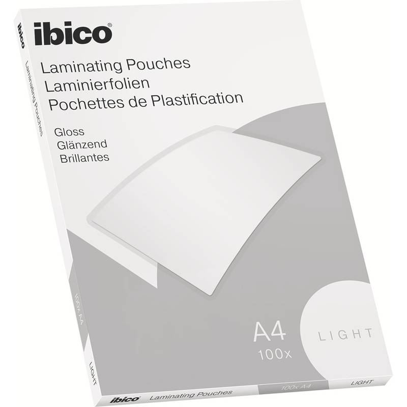 ibico Basics Laminierfolientasche, DIN A4, glänzend, 150 mic