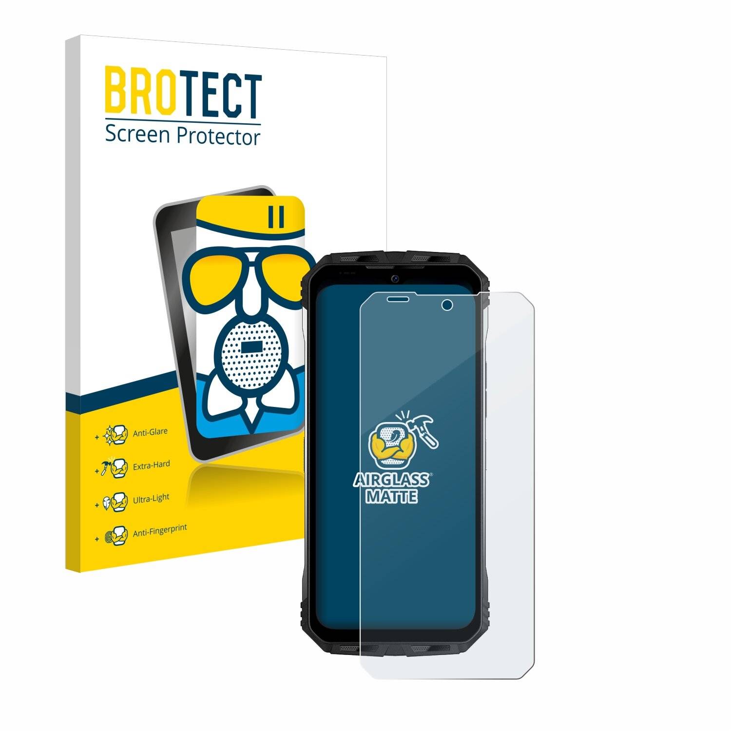 BROTECT AirGlass Matt Glas Panzer Folie für Doogee S100