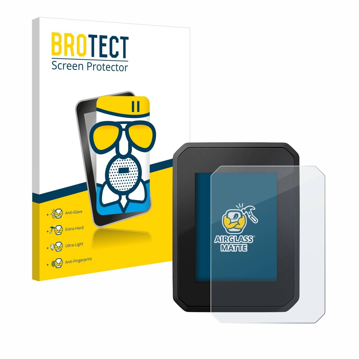 BROTECT AirGlass Matt Glas Panzer Folie für FIT Display