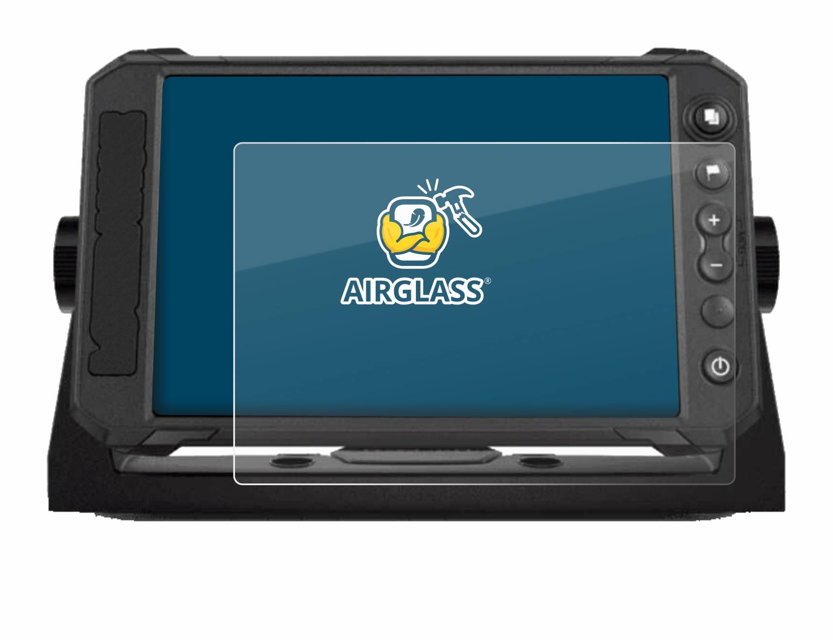 BROTECT AirGlass Glas Panzer-Folie für Lowrance Elite FS 7 - Schutzglas