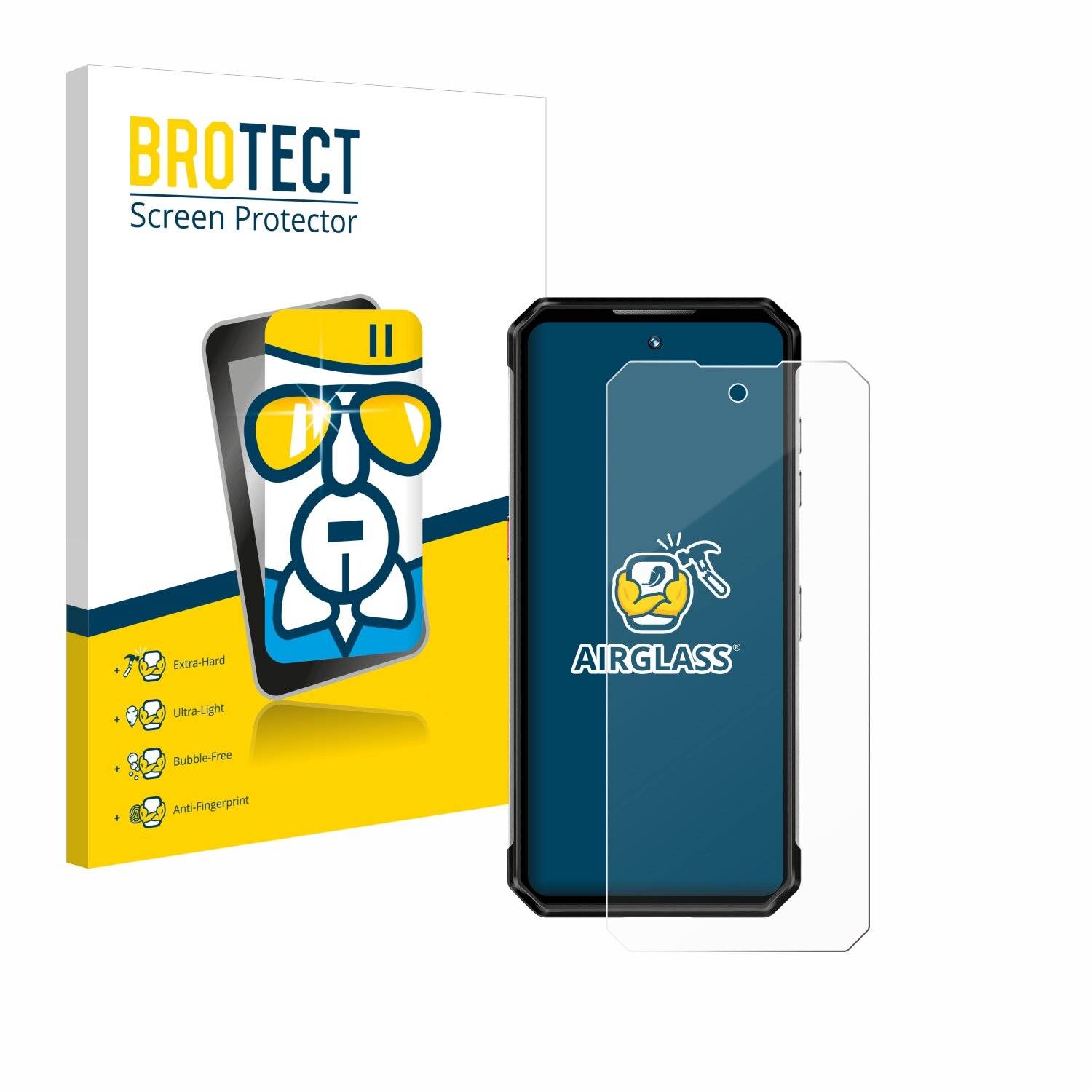 BROTECT AirGlass Glas Panzer-Folie für Oukitel WP21 Ultra -