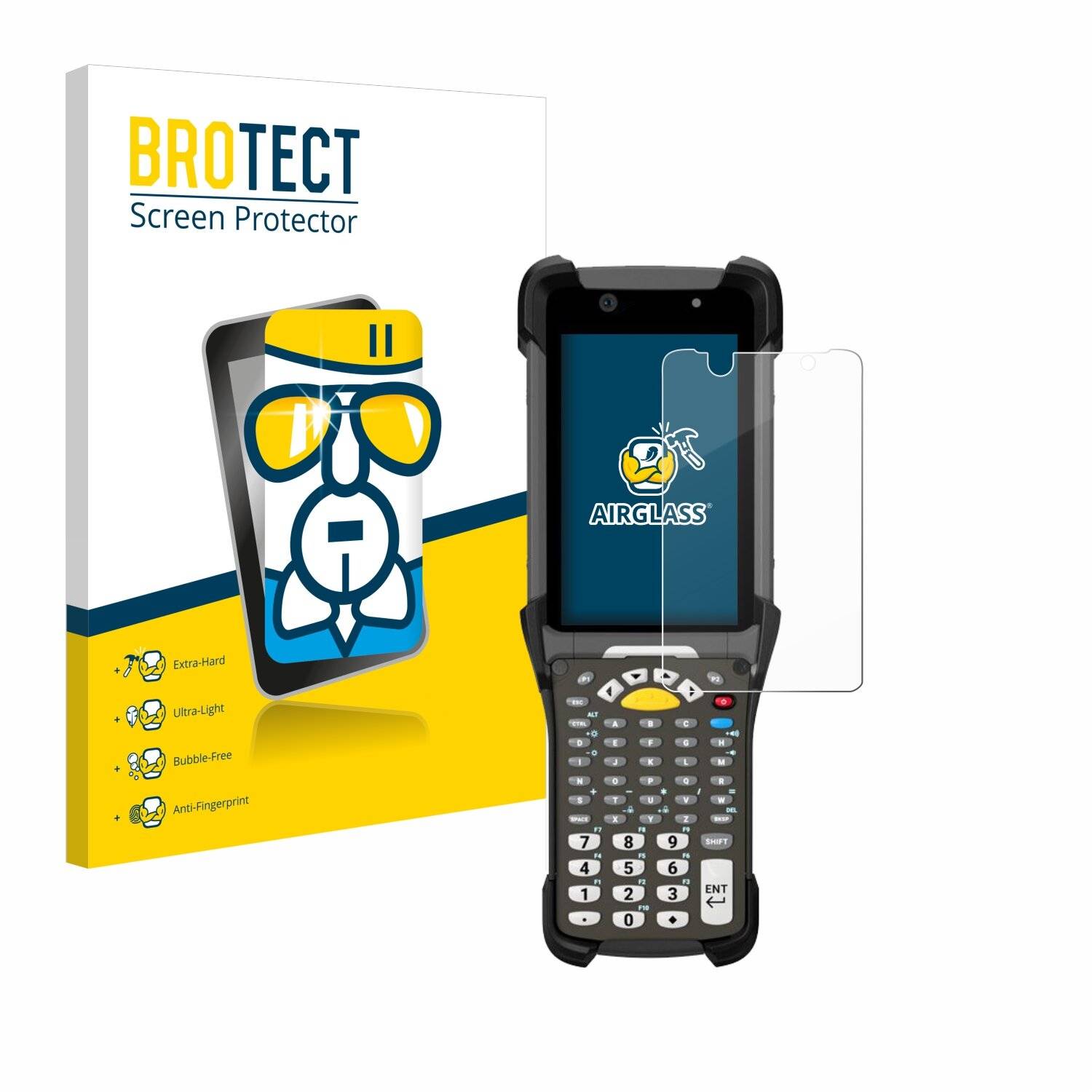 BROTECT AirGlass Glas Panzer-Folie für Zebra MC930P -